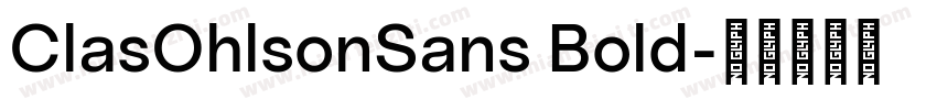 ClasOhlsonSans Bold字体转换